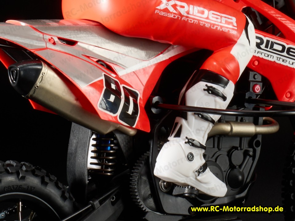 SAG-ARR-RD: X-Rider 1:4 Cross-Motorrad SAGITTARIUS ARR rot mit elektr. Gyro SAG-ARR-RD